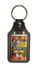 Watt Coat of Arms Tartan Scottish Family Name Leather Key Ring Set of 2