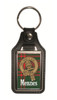 Menzies Clan Badge Tartan Scottish Family Name Leather Key Ring Set of 4