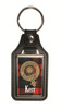 Kerr Clan Badge Tartan Scottish Family Name Leather Key Ring Set of 2