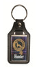 Hunter Clan Badge Tartan Scottish Family Name Leather Key Ring Set of 4