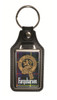 Farquharson Clan Badge Tartan Scottish Family Name Leather Key Ring Set of 2