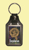 Farquharson Clan Badge Tartan Scottish Family Name Leather Key Ring Set of 2