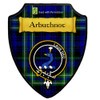 Arbuthnot Modern Tartan Crest Wooden Wall Plaque Shield