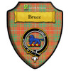 Bruce Ancient Tartan Crest Wooden Wall Plaque Shield