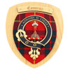Cameron Clan Crest Tartan 10 x 12 Woodcarver Wooden Wall Plaque 