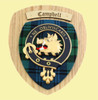 Campbell Of Argyll Clan Crest Tartan 10 x 12 Woodcarver Wooden Wall Plaque 