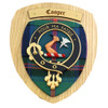 Cooper Clan Crest Tartan 7 x 8 Woodcarver Wooden Wall Plaque 