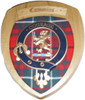 Cumming Clan Crest Tartan 10 x 12 Woodcarver Wooden Wall Plaque 