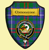 Edmonstone Modern Tartan Crest Wooden Wall Plaque Shield