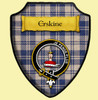 Erskine Blanket Tartan Crest Wooden Wall Plaque Shield