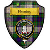 Fleming Dress Tartan Crest Wooden Wall Plaque Shield