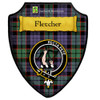 Fletcher Modern Tartan Crest Wooden Wall Plaque Shield