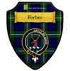 Forbes Modern Tartan Crest Wooden Wall Plaque Shield