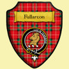 Fullarton Stuart Of Bute Tartan Crest Wooden Wall Plaque Shield