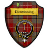 Glendinning Red Ancient Tartan Crest Wooden Wall Plaque Shield