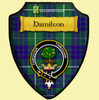 Hamilton Hunting Modern Tartan Crest Wooden Wall Plaque Shield