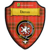 Heron Weathered Tartan Crest Wooden Wall Plaque Shield