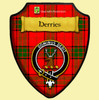 Herries Of Maxwell Tartan Crest Wooden Wall Plaque Shield