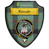 Kincaid Ancient Tartan Crest Wooden Wall Plaque Shield