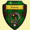 Kinloch Modern Tartan Crest Wooden Wall Plaque Shield