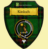 Kinloch Modern Tartan Crest Wooden Wall Plaque Shield