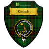 Kinloch Modern Tartan Crest Wooden Wall Plaque Shield