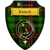 Kinloch Modern Tartan Crest Wooden Wall Plaque Shield