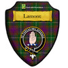 Lamont Hunting Tartan Crest Wooden Wall Plaque Shield
