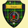 Logan Hunting Tartan Crest Wooden Wall Plaque Shield