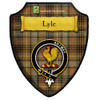 Lyle Hunting Weathered Tartan Crest Wooden Wall Plaque Shield