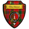 MacAlister Ancient Tartan Crest Wooden Wall Plaque Shield