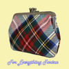 Stewart Dress Modern Tartan Fabric Framed Medium Ladies Double Purse