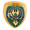 Johnstone Clan Crest Tartan 7 x 8 Woodcarver Wooden Wall Plaque 