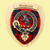 MacIntosh Clan Crest Tartan 10 x 12 Woodcarver Wooden Wall Plaque 