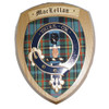 MacLellan Clan Crest Tartan 7 x 8 Woodcarver Wooden Wall Plaque 