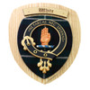 White Clan Crest Tartan 7 x 8 Woodcarver Wooden Wall Plaque 
