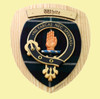 White Clan Crest Tartan 10 x 12 Woodcarver Wooden Wall Plaque 