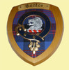 Yeates Clan Crest Tartan 7 x 8 Woodcarver Wooden Wall Plaque 