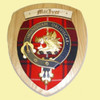 MacIver Clan Crest Tartan 7 x 8 Woodcarver Wooden Wall Plaque 