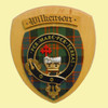 Wilkenson Clan Crest Tartan 7 x 8 Woodcarver Wooden Wall Plaque 