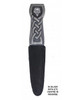 Engraved Design Celtic Knotwork Handle Leather Sheath Sgian Dubh