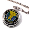 Wauchope Clan Crest Round Shaped Chrome Plated Pocket Watch