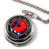 Sydserf Clan Crest Round Shaped Chrome Plated Pocket Watch