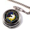 Stewart Of Appin Clan Crest Round Shaped Chrome Plated Pocket Watch