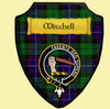 Mitchell Modern Tartan Crest Wooden Wall Plaque Shield