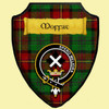 Moffat Hunting Tartan Crest Wooden Wall Plaque Shield