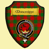 Moncreiffe Modern Tartan Crest Wooden Wall Plaque Shield