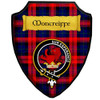Moncreiffe Modern Tartan Crest Wooden Wall Plaque Shield
