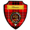 Munro Black Red Modern Tartan Crest Wooden Wall Plaque Shield Munro Black Red Modern Tartan Crest Wooden Wall Plaque Shield