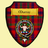 Murray Of Tullibardine Hunting Tartan Crest Wooden Wall Plaque Shield